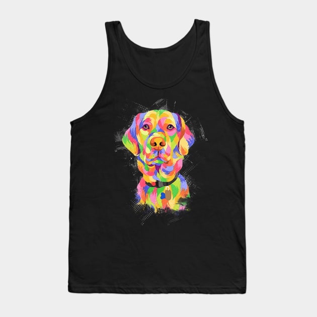 Colorful dog Tank Top by San Creative